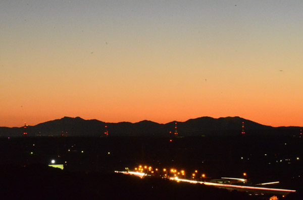筑波の夕暮れ